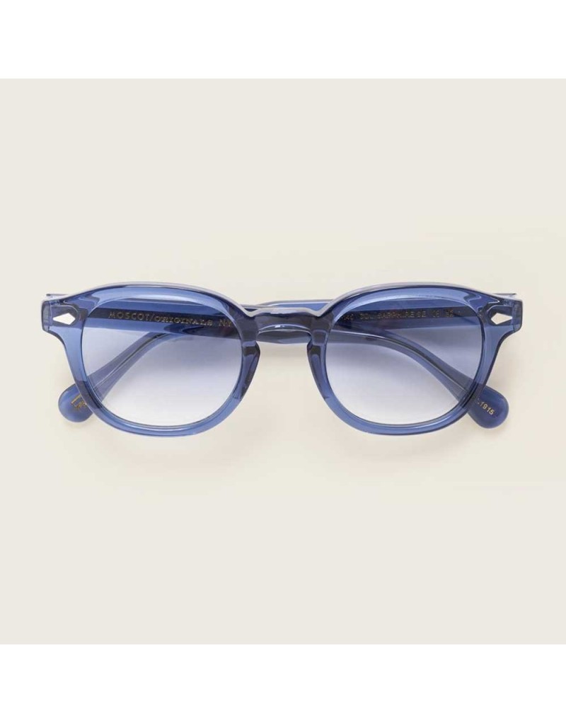 SUNGAIT Occhiali Da Sole Polarizzati Unisex - Montatura Blu Opaca, Lenti Grigie Sfumate, Cerniere A Molla