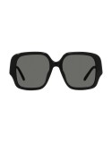 Slim Black Square Sunglasses