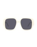 Slim White Square Sunglasses