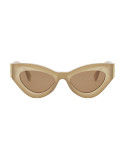 FF Diamonds Brown Cat Eye Sunglasses