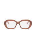 CELINE 3 Dots Brown Geometric Eyeglasses