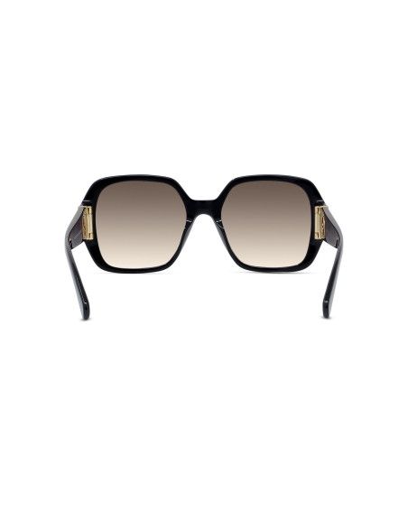 S Wave Black Geometric Sunglasses