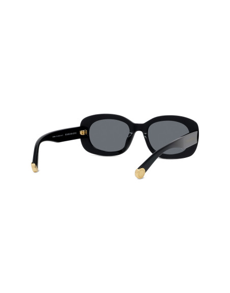 Medallion Black Oval Sunglasses