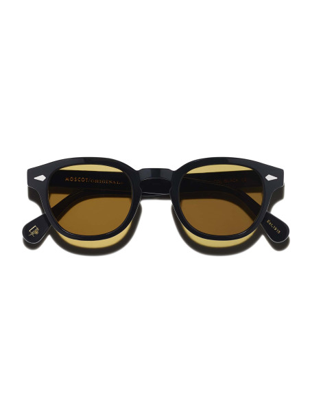 OCCHIALI DA SOLE MOSCOT LEMTOSH BASE 2 BLACK AMBER TINT CALIBRO 49