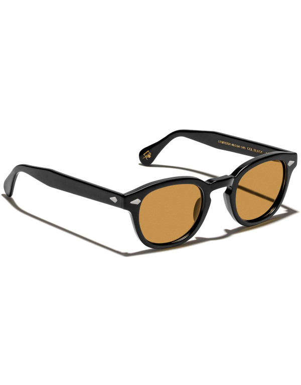 MOSCOT LEMTOSH SUN BLACK AMBER TINT 49