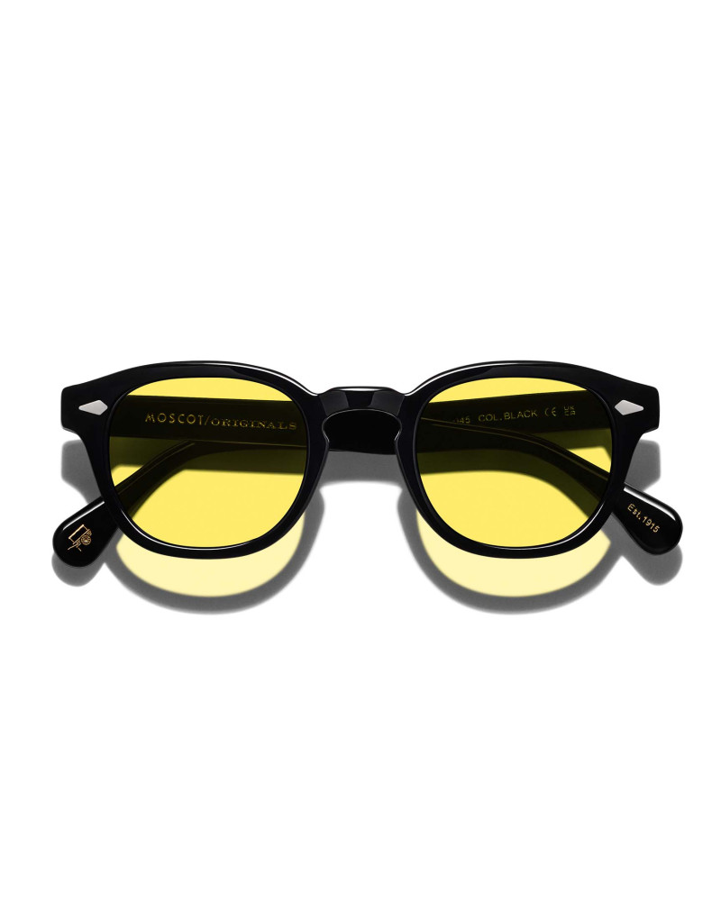 OCCHIALI DA SOLE MOSCOT LEMTOSH BASE 2 BLACK MELLOW YELLOW TINT CALIBRO 46