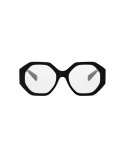 Triomphe Black Geometric Eyeglasses