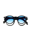 MOSCOT MILTZEN SUN BLACK BROADWAY BLUE 49