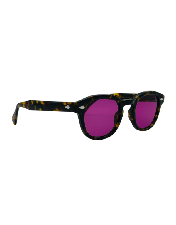 Moscot LEMTOSH SUN tortoise purple nurple 49