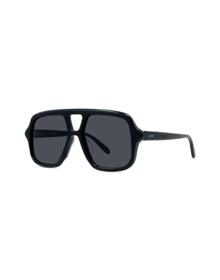 Slim Black Rectangular Sunglasses