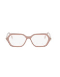 Fendi Selleria Red Geometric Eyeglasses