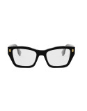 Fendi Roma Black Rectangular Eyeglasses