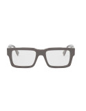 Fendi Diagonal Brown Rectangular Eyeglasses