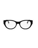 FF Diamonds Black Oval Eyeglasses