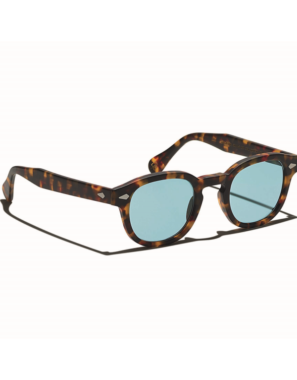 MOSCOT LEMTOSH SUN MATTE TORTOISE BLUE 46