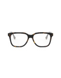 Fendi Fine Havana Square Eyeglasses