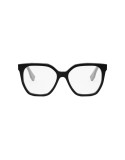 Lettering Black Geometric	Eyeglasses