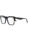 Fendi Way Havana Square Eyeglasses