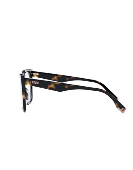 Fendi Way Havana Square Eyeglasses