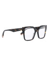 Fendi Way Havana Square Eyeglasses