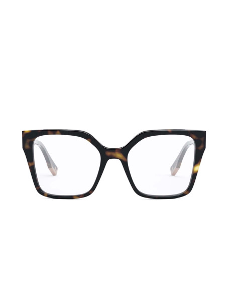 Fendi Way Havana Square Eyeglasses