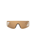 Fendi Sport Gold rectangular sunglasses