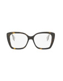 Lettering Brown Square Eyeglasses