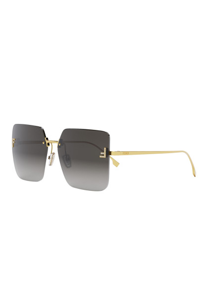 Fendi First Crystal Endura Gold Geometric Sunglasses online da Ottica Ricci