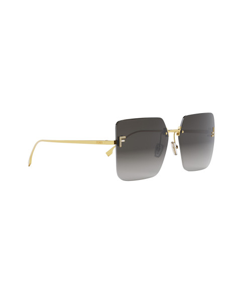 Fendi First Crystal Endura Gold Geometric Sunglasses online da Ottica Ricci