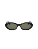 FF Diamonds Havana Oval Sunglasses