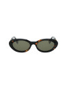 Occhiali sole FF Diamonds Havana Oval Sunglasses online da Ottica Ricci