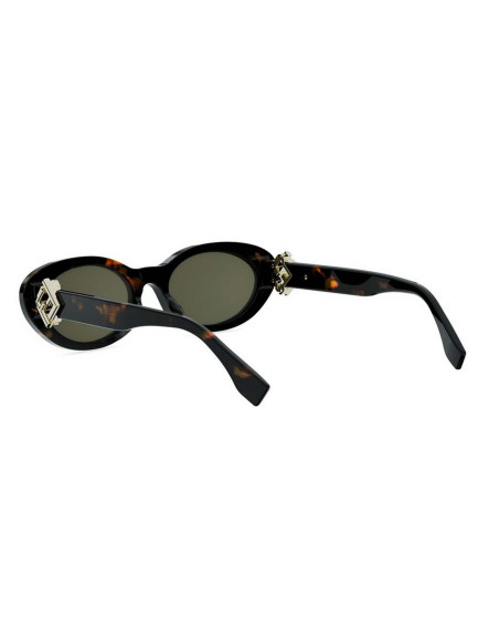 Occhiali sole FF Diamonds Havana Oval Sunglasses online da Ottica Ricci