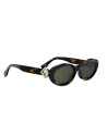Occhiali sole FF Diamonds Havana Oval Sunglasses online da Ottica Ricci