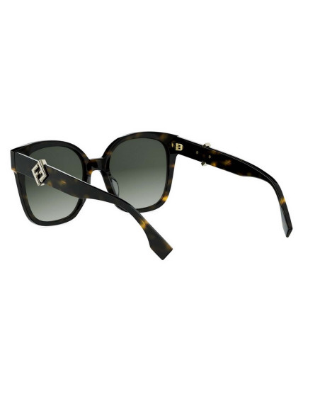 Occhiali FF Diamonds Havana Square Sunglasses online da Ottica Ricci