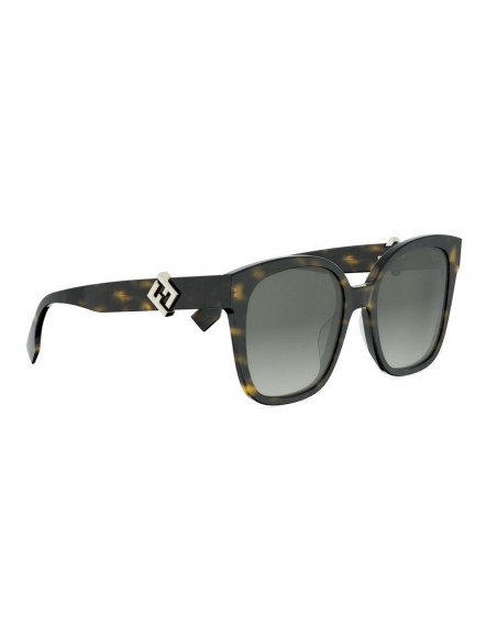 Occhiali FF Diamonds Havana Square Sunglasses online da Ottica Ricci