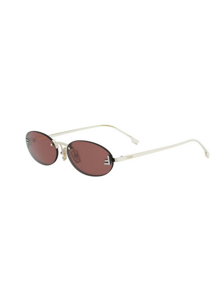 Occhiali Fendi First Crystal Gold Oval Sunglasses online da Ottica Ricci