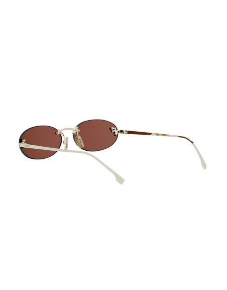Occhiali Fendi First Crystal Gold Oval Sunglasses online da Ottica Ricci