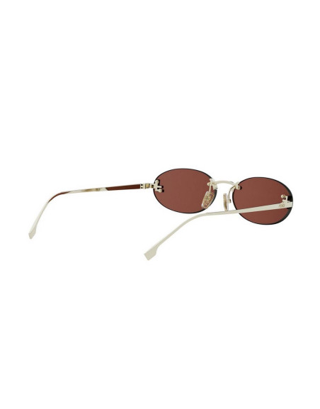Occhiali Fendi First Crystal Gold Oval Sunglasses online da Ottica Ricci