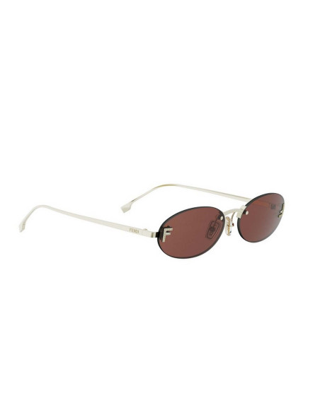 Occhiali Fendi First Crystal Gold Oval Sunglasses online da Ottica Ricci