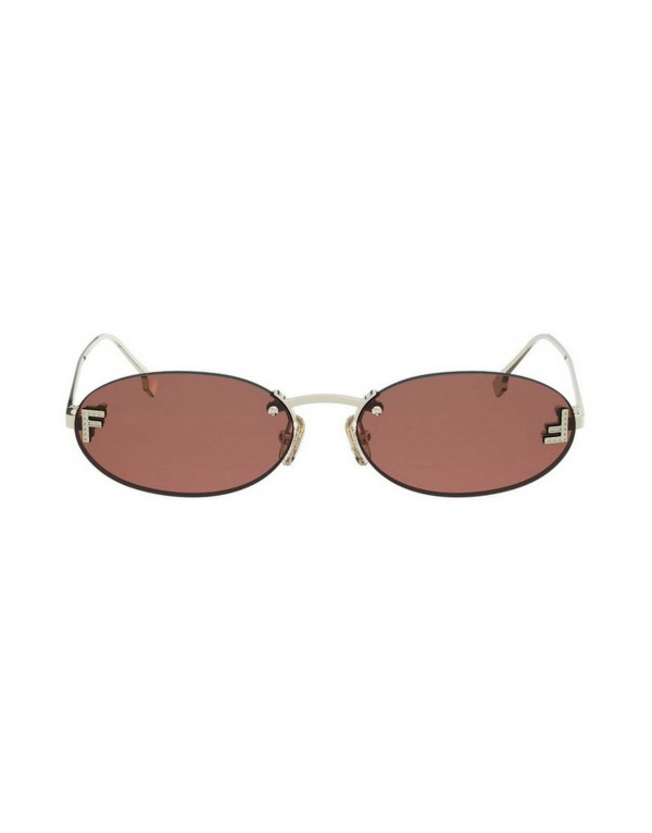 Occhiali Fendi First Crystal Gold Oval Sunglasses online da Ottica Ricci