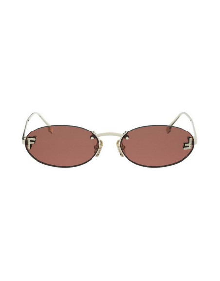 Occhiali Fendi First Crystal Gold Oval Sunglasses online da Ottica Ricci