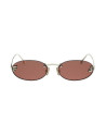 Occhiali Fendi First Crystal Gold Oval Sunglasses online da Ottica Ricci
