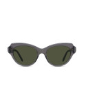 Slim Grey Geometric Sunglasses