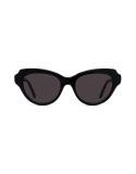 Slim Black Geometric Sunglasses