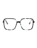 Mini CD O S2I Havana Geometric Eyeglasses