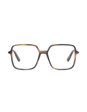 Mini CD O S2I Havana Geometric Eyeglasses