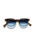 Moscot FEVEL SUN tortoise denim blue 49
