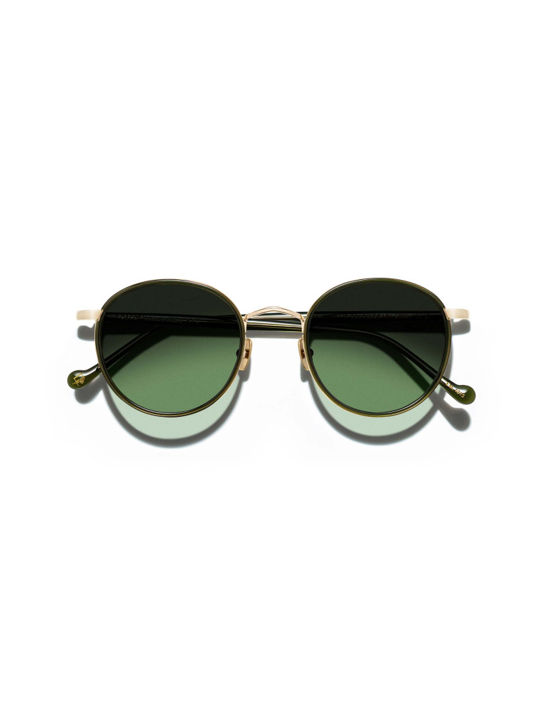 Occhiali sole Moscot ZEV SUN dark green gold fade online da Ottica Ricci