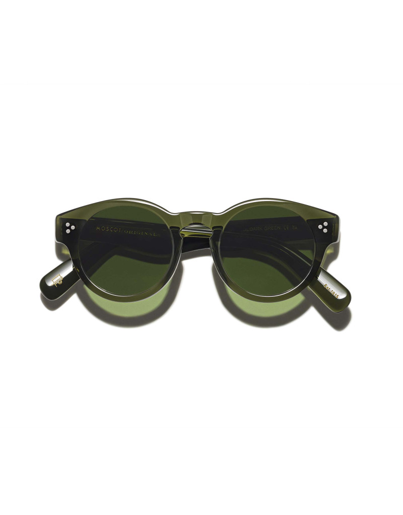 Occhiali Moscot GRUNYA SUN dark green calibar online da Ottica Ricci