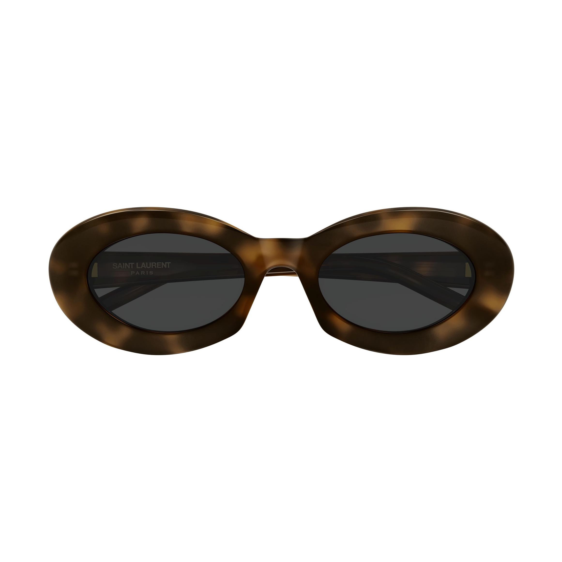 Saint Laurent SL 594 009 Oval Sunglasses - Havana/Grey saint_laurent_sl_594_brown_010.jpg main image 3
